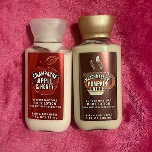 Champagne Apple and Honey & Marshmallow Pumpkin Latte Body Lotion